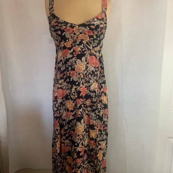 Saltwater Luxe Multicolored Floral Midi Dress size Small - Picture 2 of 10